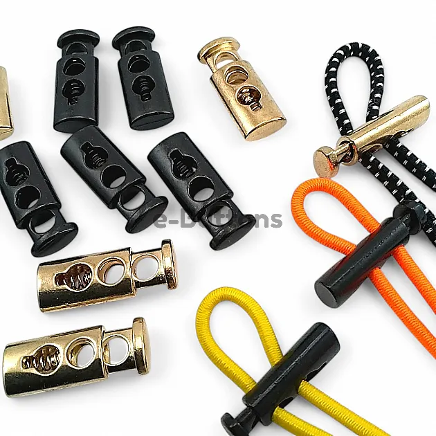İki Delikli 5 mm Delik Çaplı Metal Stoper Üstten Basmalı Model - Zamak Stoper E 2061