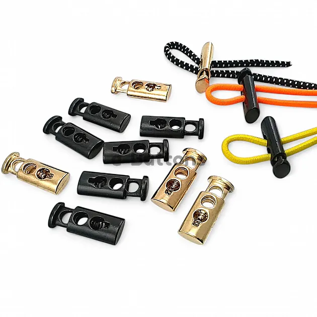 İki Delikli 5 mm Delik Çaplı Metal Stoper Üstten Basmalı Model - Zamak Stoper E 2061