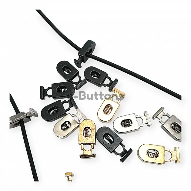 Stopper Metal 26 mm tall, 5 mm perforated, Black and Simple Design B0020