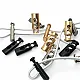 Üstten Basmalı Metal Stoper 5,5 mm Delik Çaplı İki Delikli Yassı Model - Zamak Stoper E 214