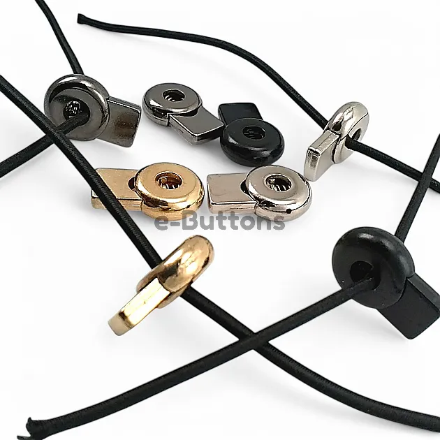 Tek Delikli 5,5 mm Delik Çaplı Metal Stoper Üstten Basmalı Yuvarlak Model - Zamak Stoper E 2178