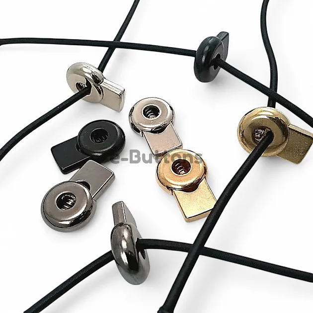Tek Delikli 5,5 mm Delik Çaplı Metal Stoper Üstten Basmalı Yuvarlak Model - Zamak Stoper E 2178