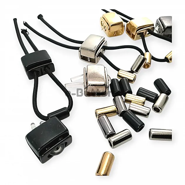 Two Hole Stopper with 4 mm Cord Entry Sugar Cube Stopper B0028