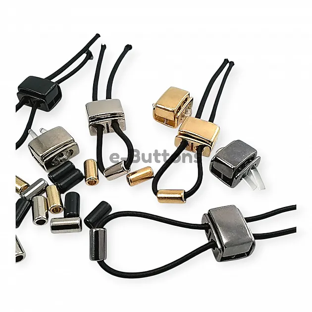 Two Hole Stopper with 4 mm Cord Entry Sugar Cube Stopper B0028
