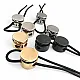 Big Mine Stopper 18 mm Single Push Button Double Lace Hole Cord Lock E 2247