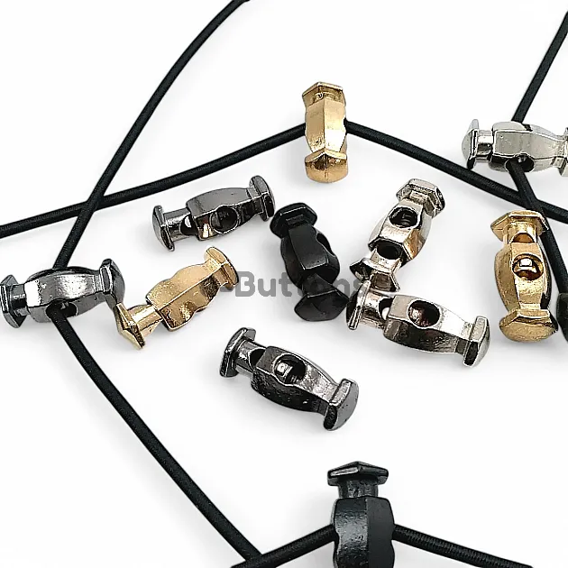 Hexagonal Model Single Hole Metal Stopper 4.5 mm Hole Diameter Top Press - Zamak Stopper E 649
