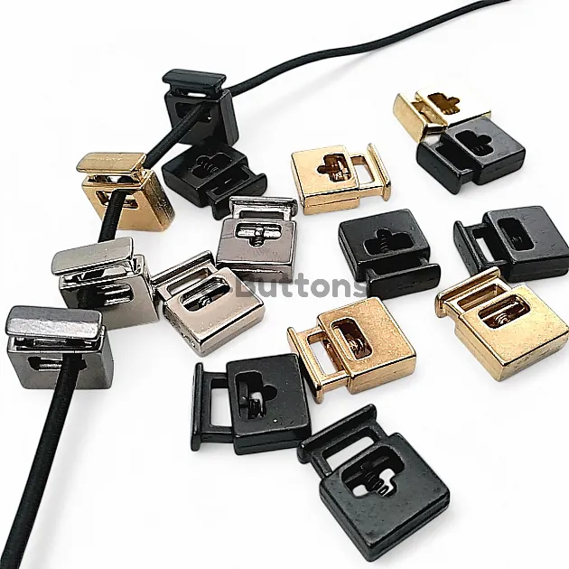 Metal Stopper 8x4 mm Hole Diameter Single Hole Top Press - Rectangular Model - Zamak Stopper E 69