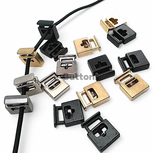 Metal Stopper 8x4 mm Hole Diameter Single Hole Top Press - Rectangular Model - Zamak Stopper E 69
