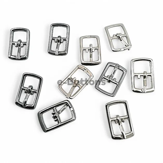 Shoe Buckle - 0,8 cm - 0,31" Metal Buckle E 2264