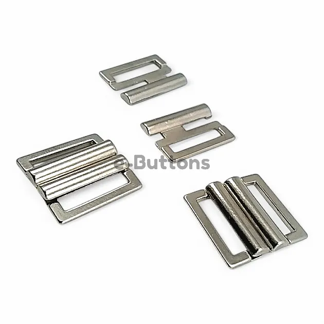 Snap Buckle 1 cm - 0,40" Underwear and Swimsuit Buckle Metal Buckle E 1945