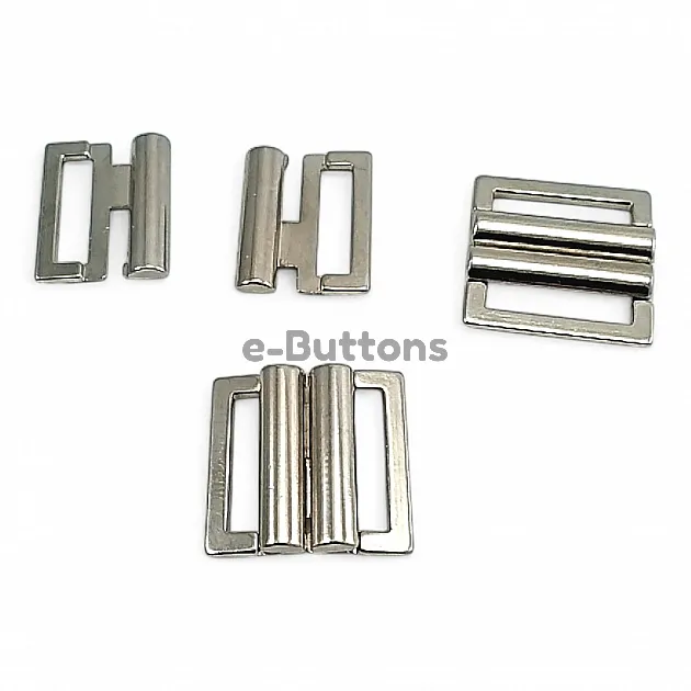 Snap Buckle 1 cm - 0,40" Underwear and Swimsuit Buckle Metal Buckle E 1945