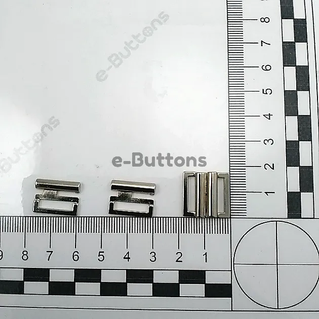 Snap Buckle 1 cm - 0,40" Underwear and Swimsuit Buckle Metal Buckle E 1945