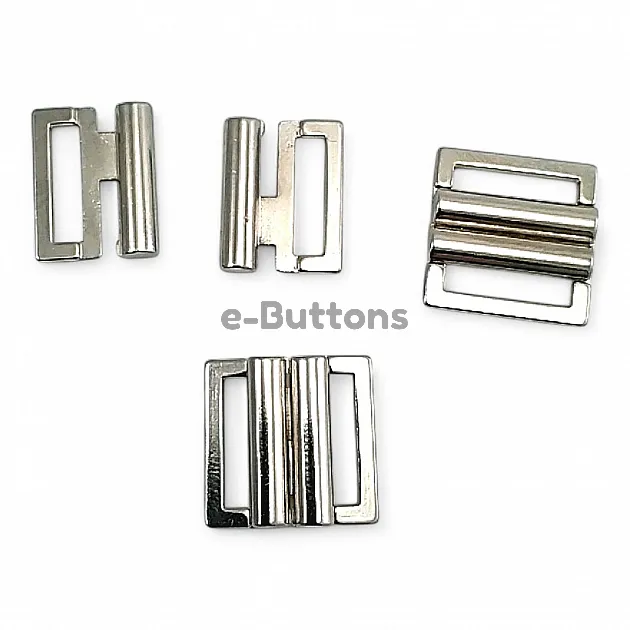 Snap Buckle 1 cm - 0,40" Underwear and Swimsuit Buckle Metal Buckle E 1945