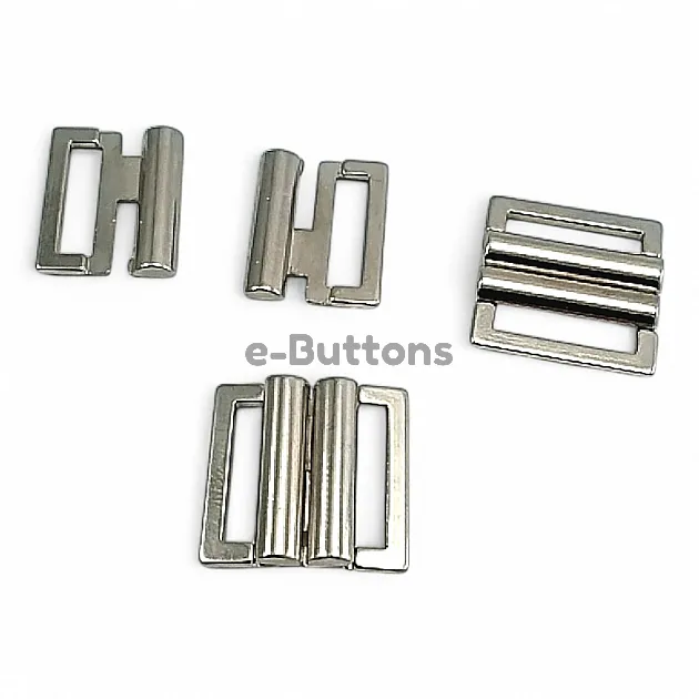Snap Buckle 1 cm - 0,40" Underwear and Swimsuit Buckle Metal Buckle E 1945