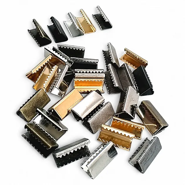 Pirinç Bağucu Kıstırma 14 mm x 7 mm - Açık Kenarlı Kıstırma Bağ Ucu DGK0015