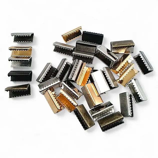 Pirinç Bağucu Kıstırma 14 mm x 7 mm - Açık Kenarlı Kıstırma Bağ Ucu DGK0015