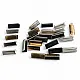 Pinch Cord End 20 mm x 7.6 mm - Open Edge Pinch Cord End Brass DGK0020