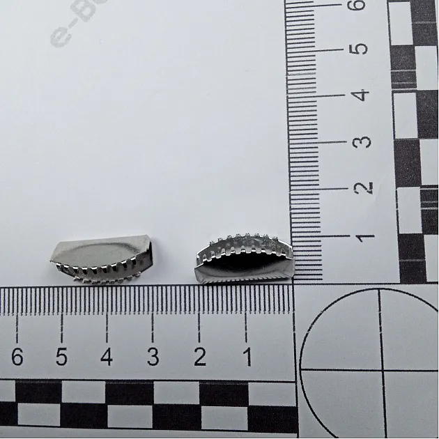 Kıstırma Bağucu 20 mm x 7.6  mm - Kapalı Kenarlı Kıstırma Bağ Ucu Pirinç DGK0020SK