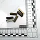Cord End Pinch 25 mm x 8 mm - Brass Open Edge Pinch Cord End DGK0025