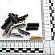 Pinch Cord End 30 mm x 8.3 mm - Open Edge Pinch Cord End Brass DGK0030K