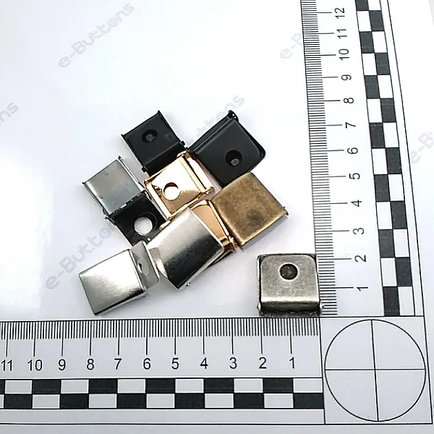 2 cm Şapka Tokası Pirinç Siyah - Gümuş - Antik Sarı DG0020STPR