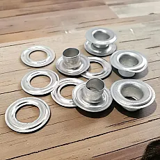 Aluminium Eyelet 24 No - 9 mm 0.35" - Tent and Tarpaulin Eyelet DT00024