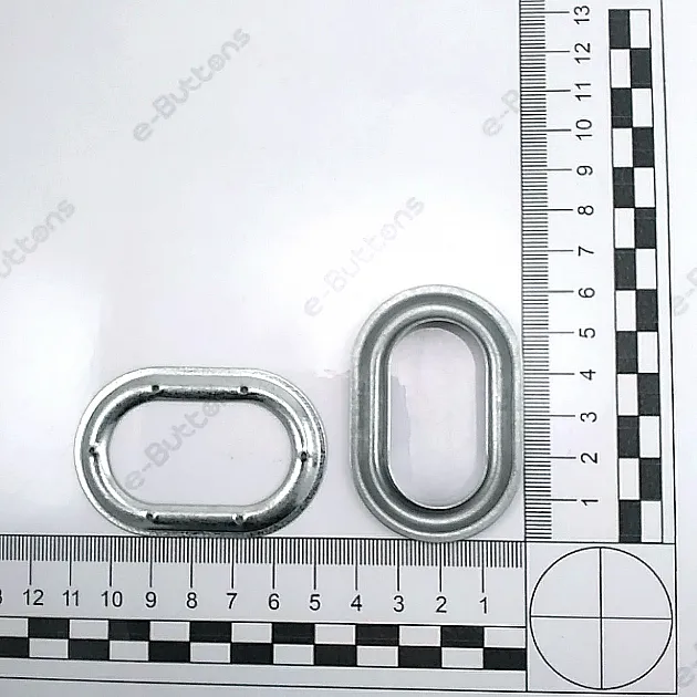 Oval Eyelet Galvanized 42 mm x 23 mm Inner Diameter DT00066VL