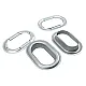 Oval Eyelet Galvanized 42 mm x 23 mm Inner Diameter DT00066VL