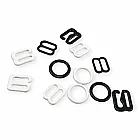 Bra Rings, Hooks and Strap Adjustment Buckles