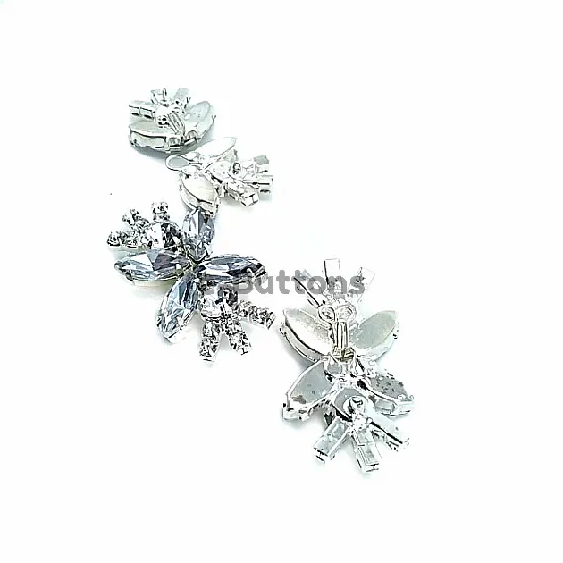 60 mm Butterfly Design Metal Clip Clasp BRS0046 60 mm Butterfly Design Metal Clip Clasp BRS0046