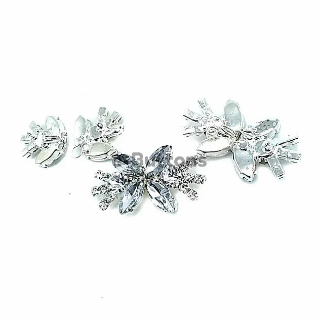 60 mm Butterfly Design Metal Clip Clasp BRS0046 60 mm Butterfly Design Metal Clip Clasp BRS0046
