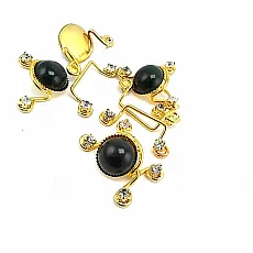 60 mm Stone Gold Color Clip Clasp BRS0047