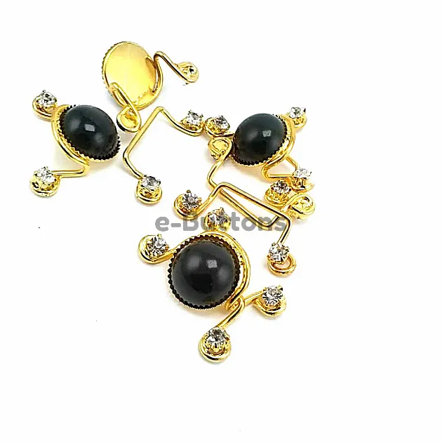 60 mm Stone Gold Color Clip Clasp BRS0047 60 mm Stone Gold Color Clip Clasp BRS0047
