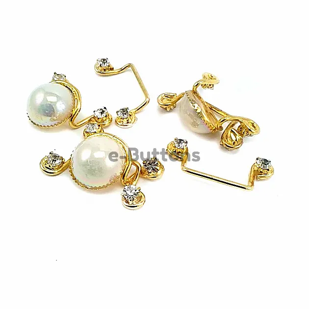 60 mm Stone Gold Color Clip Clasp BRS0047 60 mm Stone Gold Color Clip Clasp BRS0047