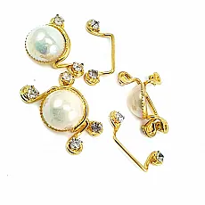 60 mm Stone Gold Color Clip Clasp BRS0047