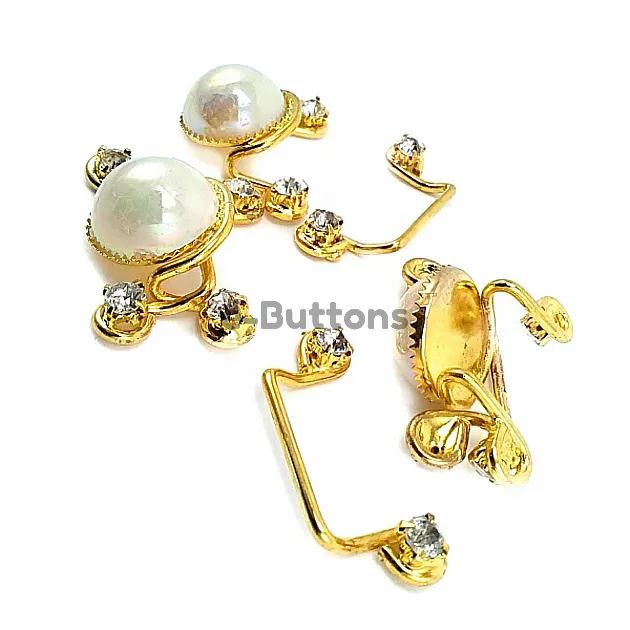 60 mm Stone Gold Color Clip Clasp BRS0047 60 mm Stone Gold Color Clip Clasp BRS0047