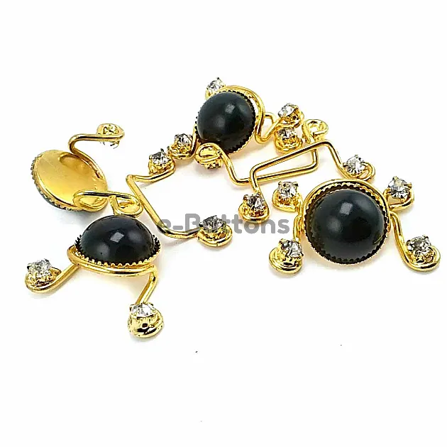 60 mm Stone Gold Color Clip Clasp BRS0047 60 mm Stone Gold Color Clip Clasp BRS0047