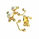 60 mm Stone Gold Color Clip Clasp BRS0047 60 mm Stone Gold Color Clip Clasp BRS0047