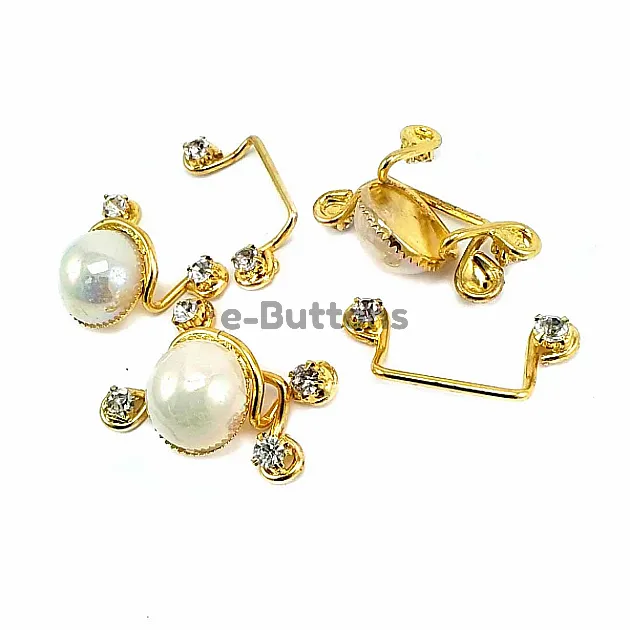 60 mm Stone Gold Color Clip Clasp BRS0047 60 mm Stone Gold Color Clip Clasp BRS0047