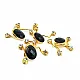 60 mm Black Stone Gold Color Agraf Buckle BRS0048 60 mm Black Stone Gold Color Agraf Buckle BRS0048