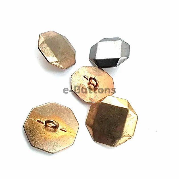 21 mm - 34 Boy Ayaklı Düğme Sekizgen Tasarım D 0001