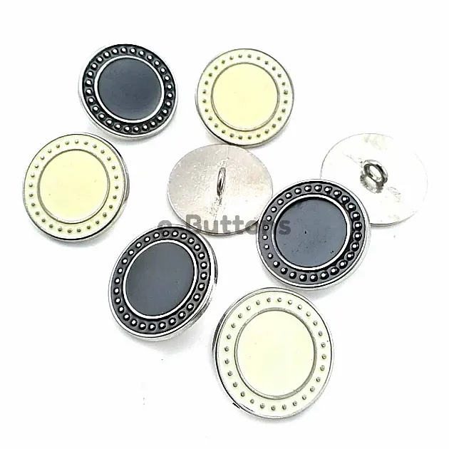 Mineli Ayaklı Düğme Kenarları Noktalı 22 mm - 36 Boy D 0004