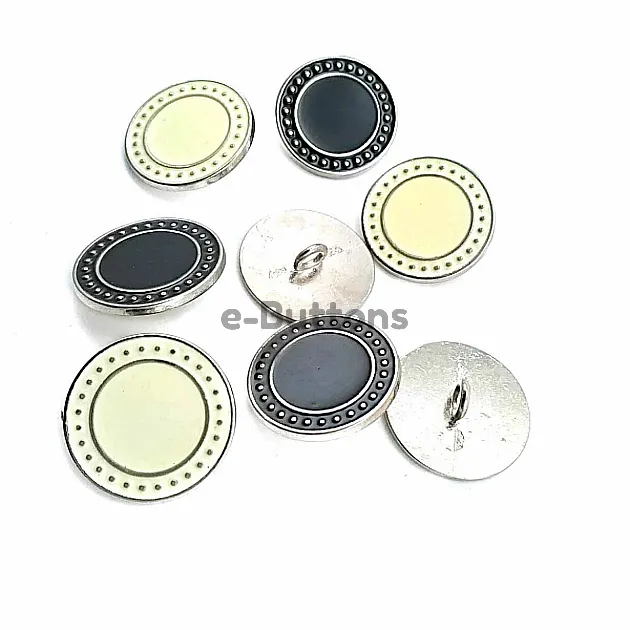 Mineli Ayaklı Düğme Kenarları Noktalı 22 mm - 36 Boy D 0004