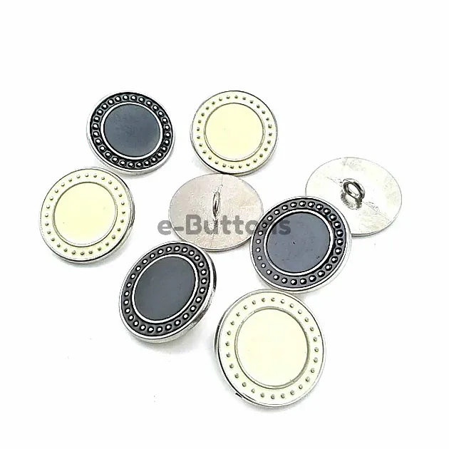 Mineli Ayaklı Düğme Kenarları Noktalı 22 mm - 36 Boy D 0004
