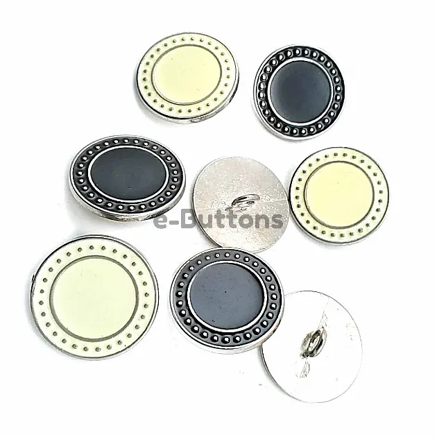 Mineli Ayaklı Düğme Kenarları Noktalı 22 mm - 36 Boy D 0004