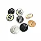 Three Stripes Enamel Bottom Sewing Button 17 mm - 27 Length D 0010
