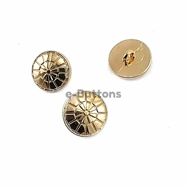 Patterned Metal Foot Button 16 mm - 26 Length (250 pcs / package) D 0023