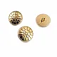Patterned Metal Foot Button 16 mm - 26 Length (250 pcs / package) D 0023