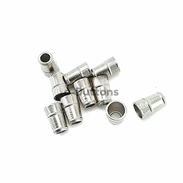 Metal Cord End length 9 mm entry 7 mm B0001