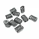 Cord End 11 mm inlet 5 mm Metal with Honeycomb Design B0002 Cord End 11 mm inlet 5 mm Metal with Honeycomb Design B0002